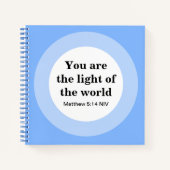 お感動的前は世界青の光だ ノートブック (正面)