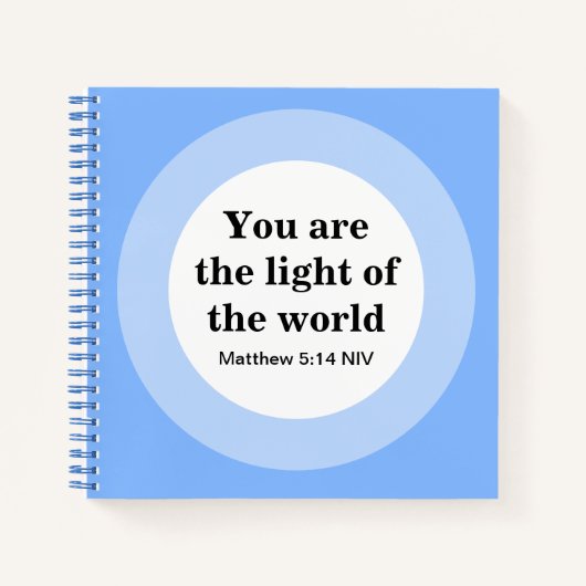 お感動的前は世界青の光だ ノートブック (正面)