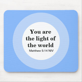 お感動的前は世界青の光だ マウスパッド