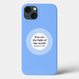 お感動的前は世界青の光だ iPhone 13ケース