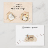 お感謝していい救済!猫を箱に入れてくれてありがとう ノートカード (正面/裏面)