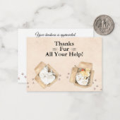 お感謝していい救済!猫を箱に入れてくれてありがとう ノートカード (正面/裏面インサイチュ)