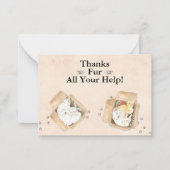 お感謝していい救済!猫を箱に入れてくれてありがとう ノートカード (正面)