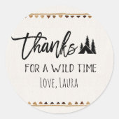 お感謝していしゃいけない時間をありがとう ラウンドシール (正面)