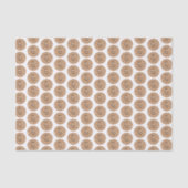 お感謝していりビジネスの弓ブラウン模様 薄葉紙 (正面)
