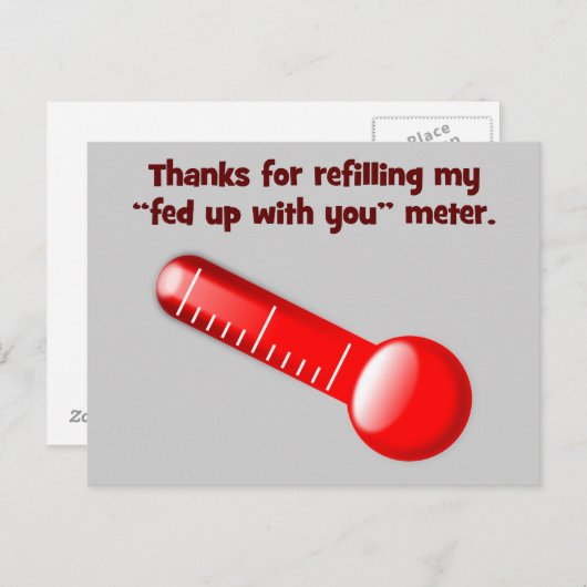 お感謝してい前には怒らないようにしてね ポストカード (正面/裏面)