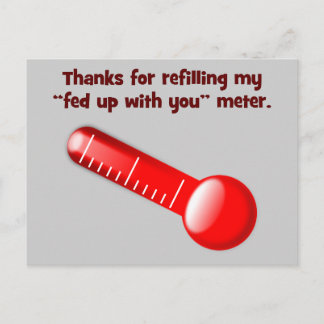 お感謝してい前には怒らないようにしてね ポストカード