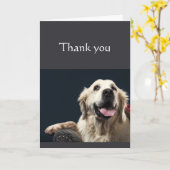 お感謝してい前のおもしろい犬なしには成し得なかった カード (黄色い花)