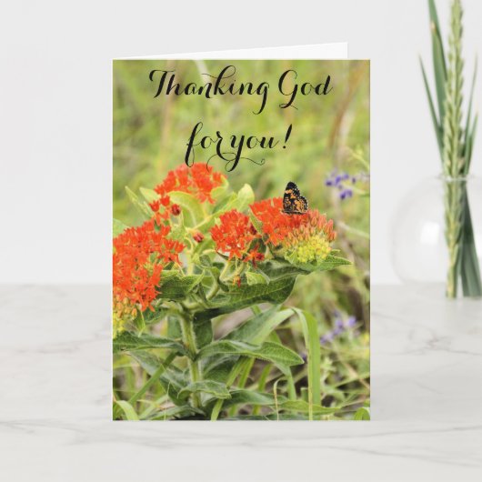 お感謝してい前のサンキューカード サンキューカード (正面)