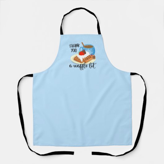 お感謝してい前のワッフル先生ボランティアgifT エプロン (正面)