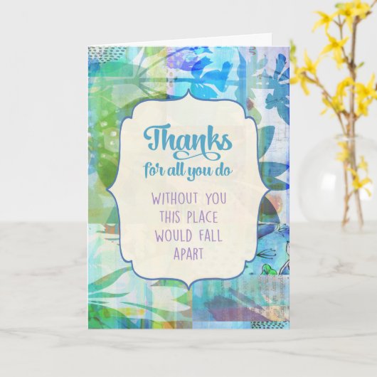 お感謝してい前の カード (黄色い花)