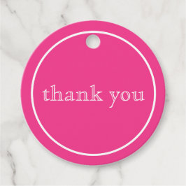 お感謝してい前はピンクラウンド フェイバータグ