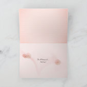 お感謝してい前はピンク色のバラ カード (内部)