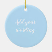 お感謝してい前はワッフル先生ボランティアのギフト セラミックオーナメント (裏面)