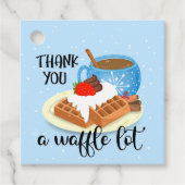 お感謝してい前はワッフル先生ボランティアのギフト フェイバータグ (正面)