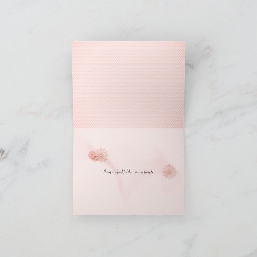 お感謝してい前は友バラだ カード (内部)