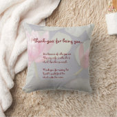 お感謝してい前ピンクの水百合母枕 クッション (ブランケット)