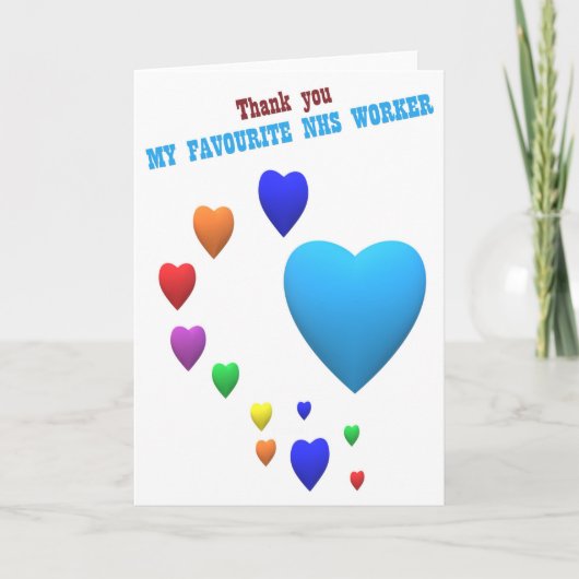 お感謝してい前 カード (正面)