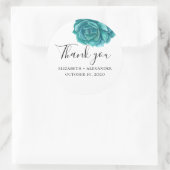 お感謝してい前。ブルーサボテン結婚ズの。カッティ ラウンドシール (バッグ)