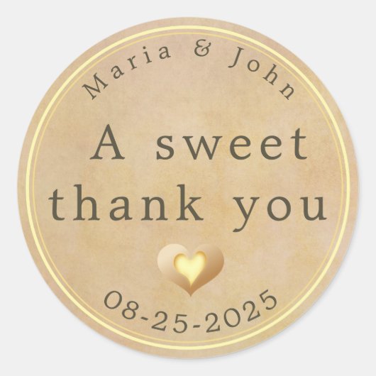 お感謝してい前 ラウンドシール (正面)