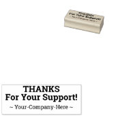 「お感謝してい客様のサポートのため!」 +ビジネス名スタンプ ラバースタンプ (押印)