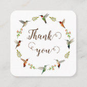お感謝してい客様の注文にハミングバードリース スクエア名刺 (正面)