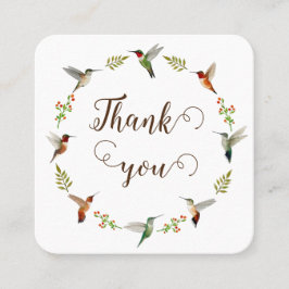 お感謝してい客様の注文にハミングバードリース スクエア名刺
