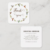 お感謝してい客様の注文にハミングバードリース スクエア名刺 (正面/裏面)