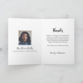 お感謝してい客様の紹介かわいいのコーヒーカップのラテ サンキューカード (内部)