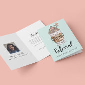 お感謝してい客様の紹介かわいいのコーヒーカップのラテ サンキューカード