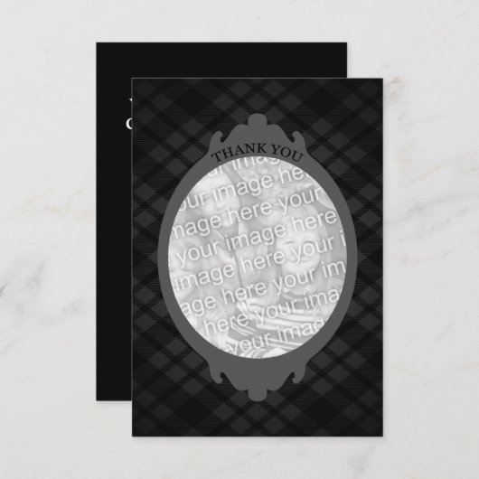 お感謝してい客様(独自の写真を挿入) 招待状 (正面/裏面)