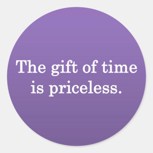 お感謝してい時間 ラウンドシール (正面)