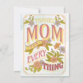 お感謝してい母さん毎日 シーズンカード (正面)