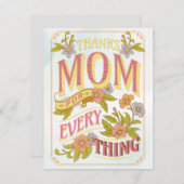 お感謝してい母さん毎日 シーズンカード (正面/裏面)