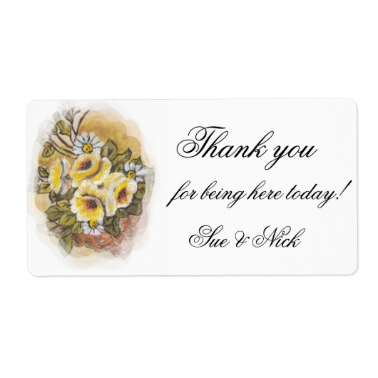 お感謝してい気に入り ラベル (正面)