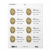 お感謝してい気に入り ラベル (フルシート)