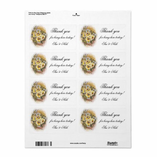 お感謝してい気に入り ラベル (フルシート)