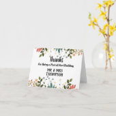 お感謝してい礼の一結婚部で カード (黄色い花)