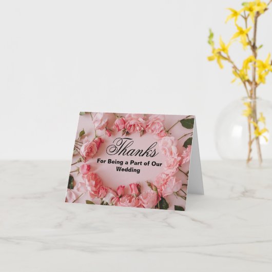 お感謝してい礼の一結婚部で カード (黄色い花)