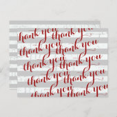 お感謝してい礼の言葉 ポストカード (正面/裏面)