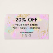 お感謝してい買い物はピンクオパール (裏面)