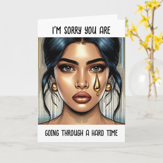 お懸命 カード (黄色い花)