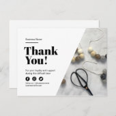 お手作りのロイヤリティ割引に感謝します 案内ポストカード (正面/裏面)