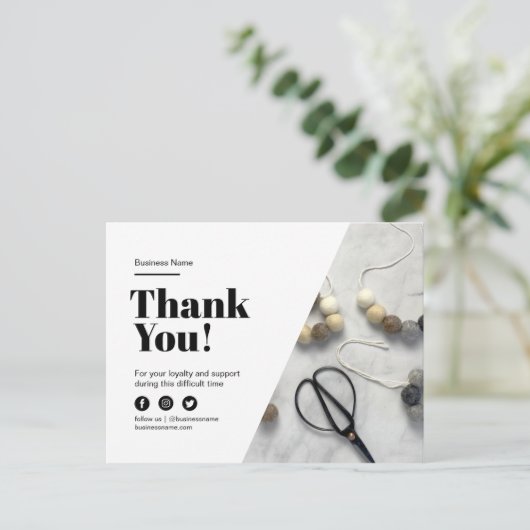 お手作りのロイヤリティ割引に感謝します 案内ポストカード (スタンド正面)
