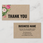 お手作り環境にやさしのフローラ 名刺 (正面/裏面)