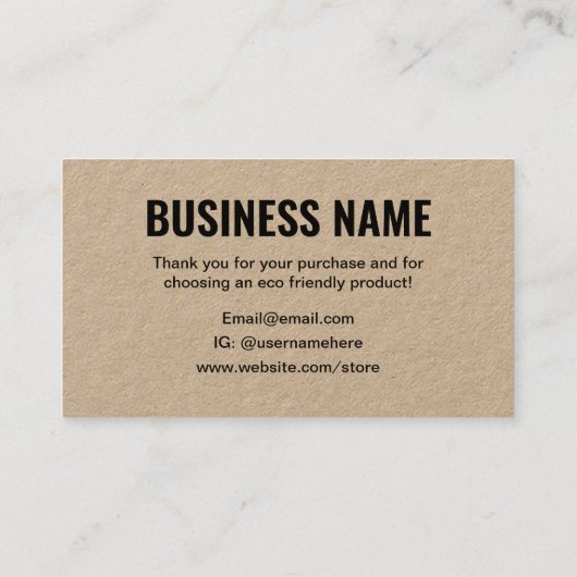 お手作り環境にやさしのフローラ 名刺 (裏面)