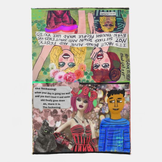 お手拭きコーヒーキッチンタオル キッチンタオル (縦)