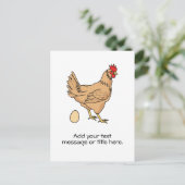 お手持ちの茶鶏 ポストカード (スタンド正面)