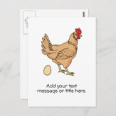 お手持ちの茶鶏 ポストカード (正面/裏面)