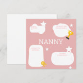 お手本を入れて ナニーの母の日 シーズンカード (正面/裏面)
